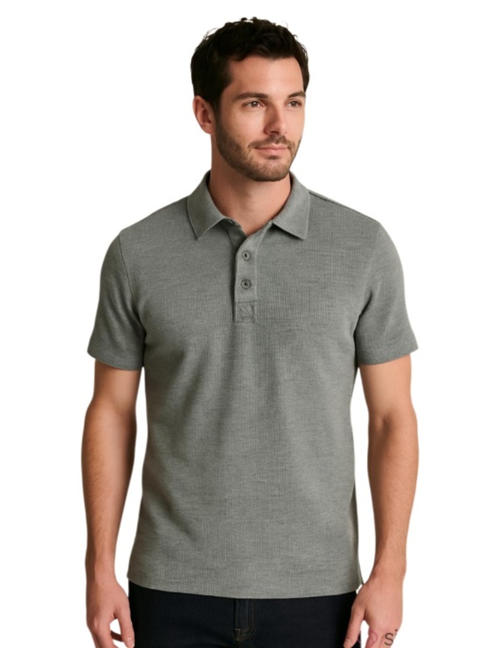 ☀️Weatherproof Collared Waffle Tee T-Shirt Grey ( Gray ) Size Small NWOT
